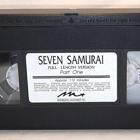 Akira Kurosawa 2 Seven Samurai 1954 & Rashomon 1950 - 3 VHS B&W Japanese ExCond - Picture 3 of 5